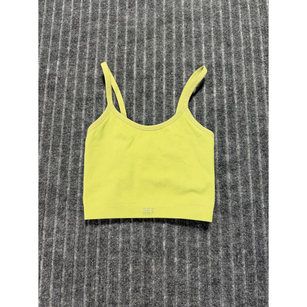 SET Active Box X Bra Women Small Ribbed Seamless Top Activewear Gym Sporty